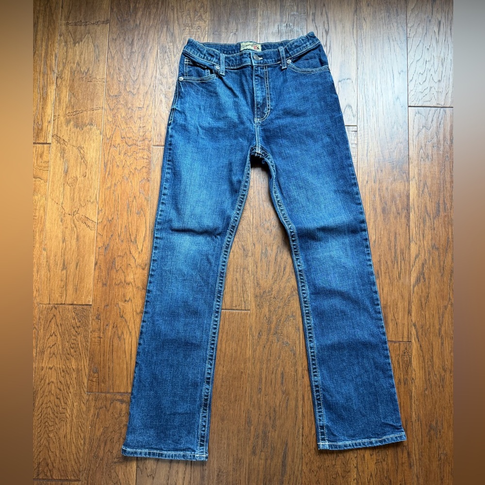 Wrangler 20X Boys Blue Straight-Leg Jeans